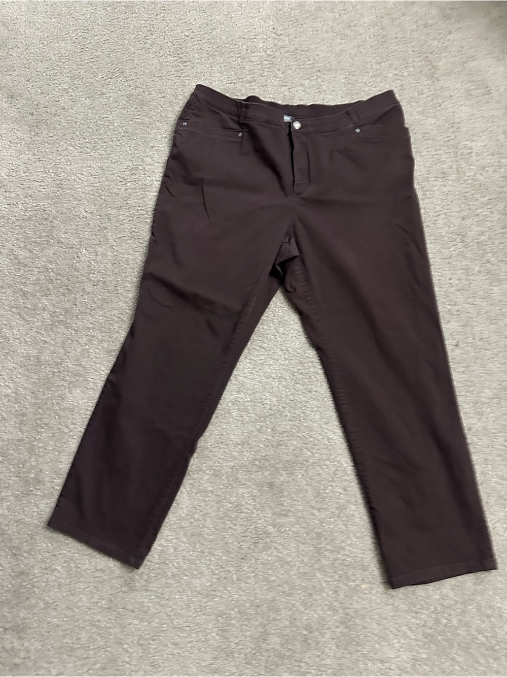 CJ Banks Brown Signature Slimming Straight-Leg Pants – 22W